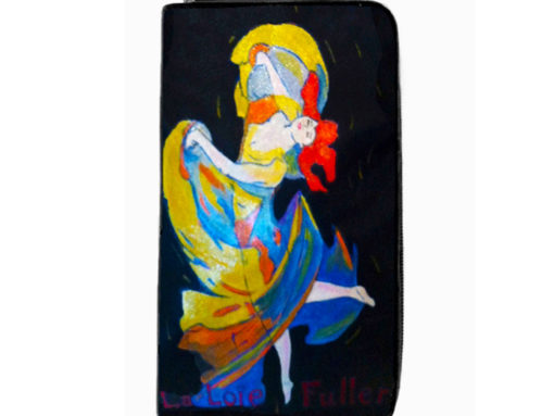 Portafoglio dipinto a mano – La loie fuller di Toulouse Lautrec