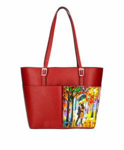 Borsa dipinta a mano – Omaggio agli innamorati di Leonid Afremov
