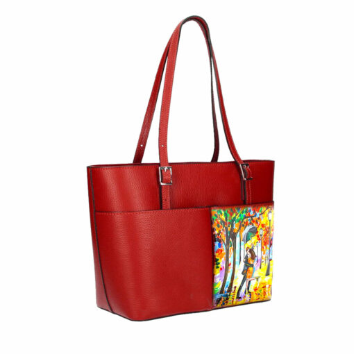 Borsa dipinta a mano – Omaggio agli innamorati di Leonid Afremov