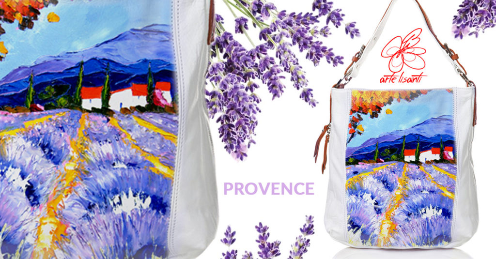 Borsa dipinta a mano - Provence