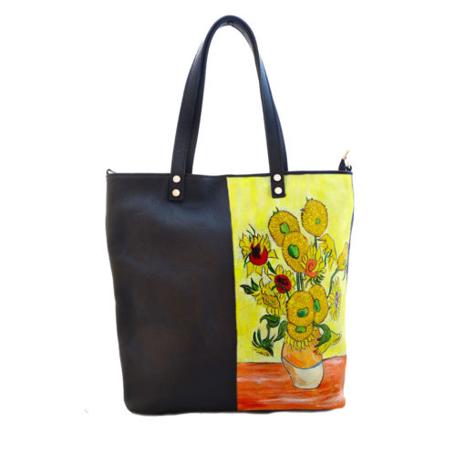 Borsa dipinta a mano – I girasoli di Van Gogh