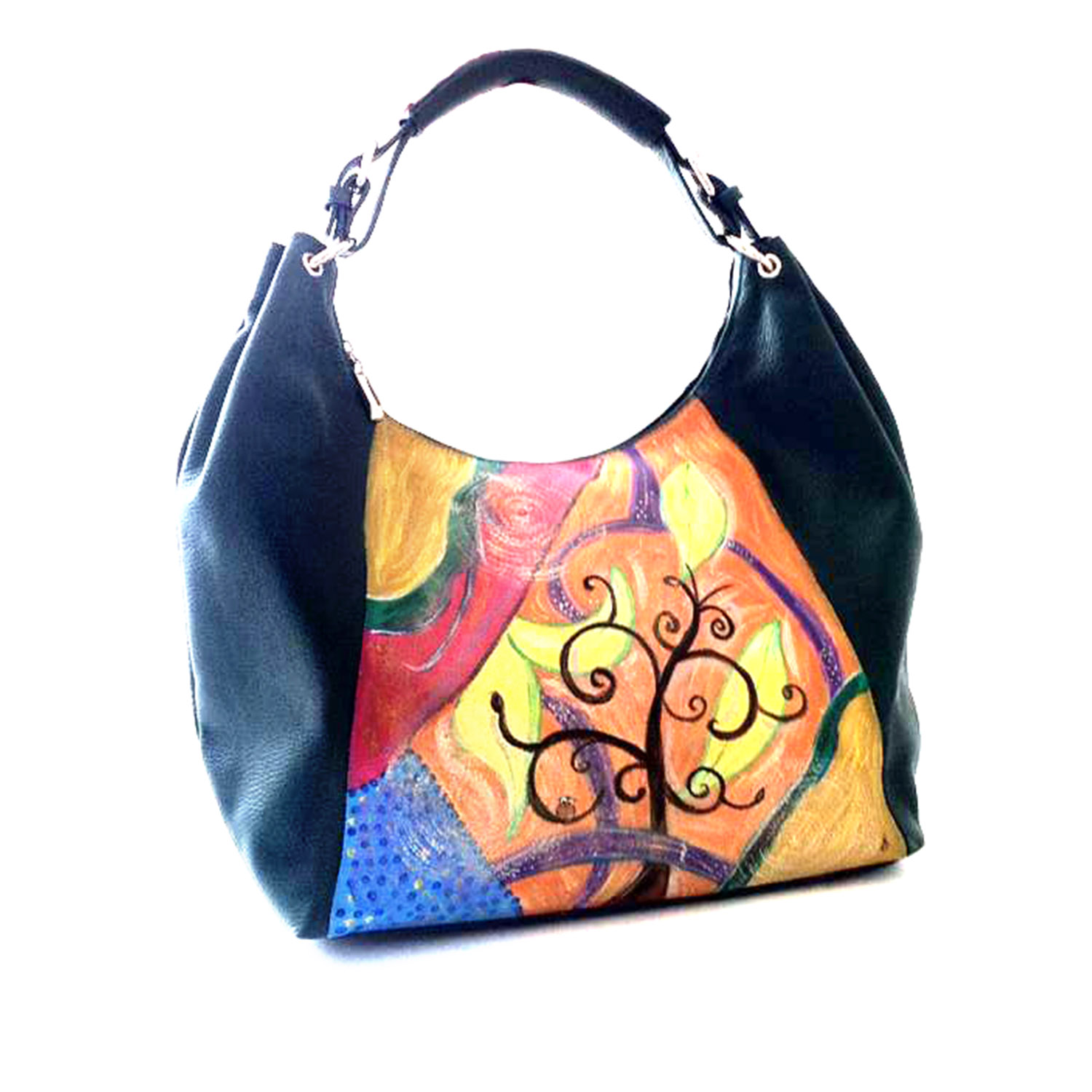 Hand painted bag - The tree of dreams