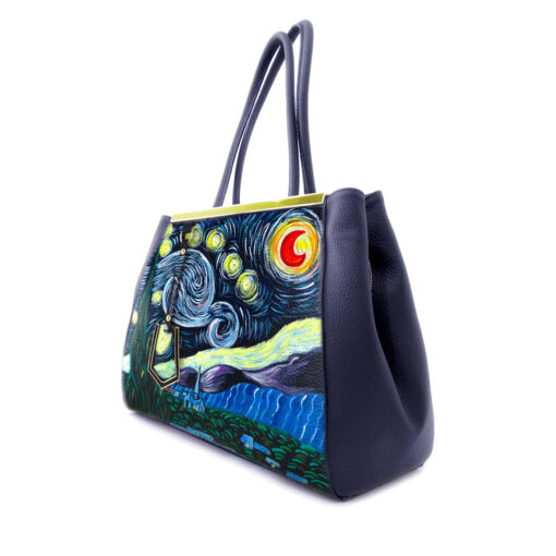 Handpainted bag - The Starry Night by Van Gogh
