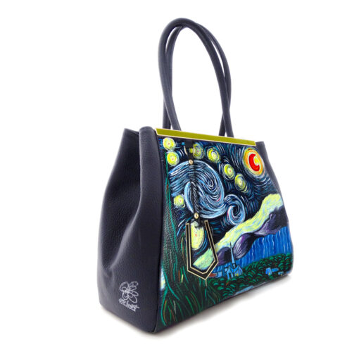 Handpainted bag - The Starry Night by Van Gogh