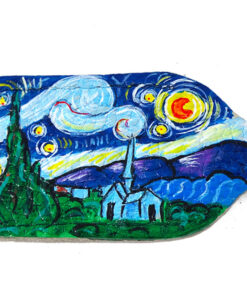 Portachiavi dipinto a mano – La notte stellata di Van Gogh