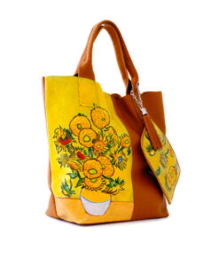 Hand-painted bag - Sunflowers by Van Gogh