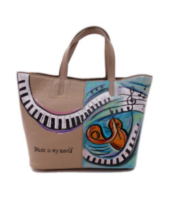 Hand-painted bag - Music is my world