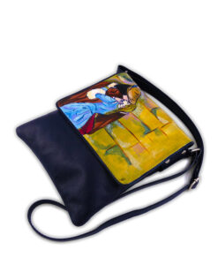 Hand-painted bag - The Kiss by Hayez