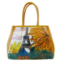 Hand-painted bag - Paris