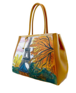 Hand-painted bag - Paris
