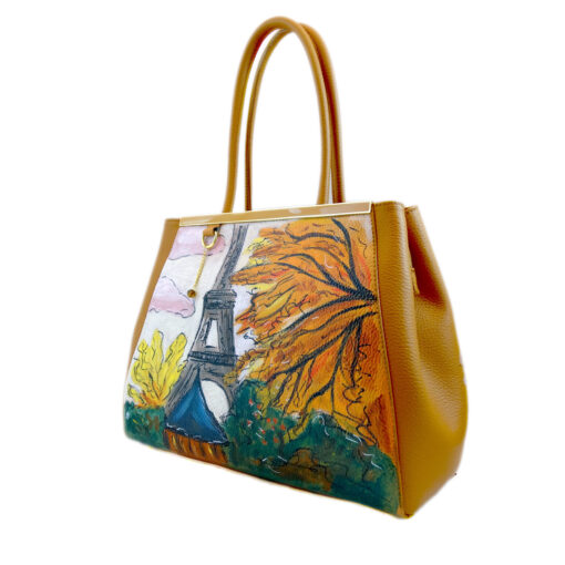 Hand-painted bag - Paris