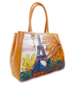 Hand-painted bag - Paris