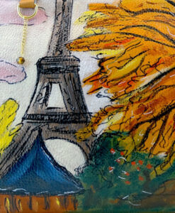 Hand-painted bag - Paris