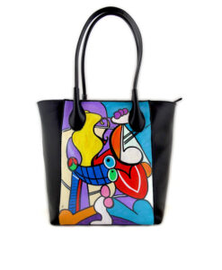 Borsa dipinta a mano – Nudo con natura morta di Picasso