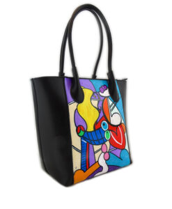 Borsa dipinta a mano – Nudo con natura morta di Picasso