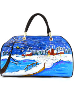 Hand-painted bag - Sweet winter