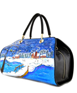 Hand-painted bag - Sweet winter