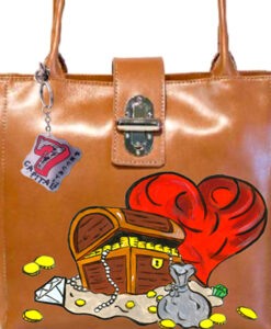 Hand-painted bag - Greed
