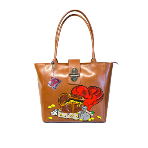 Hand-painted bag - Greed