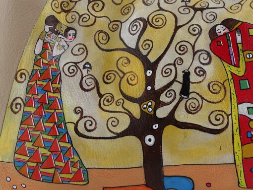 Hand-painted bag - The Tree of Life by Klimt