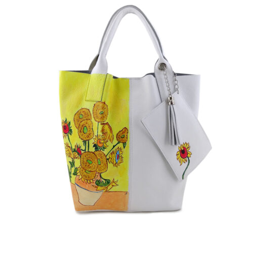 Borsa dipinta a mano – I girasoli di Van Gogh