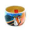 Hand-painted bangle - Girls on the bridge by Munch