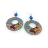 Hand painted earrings - Lovers by Toulouse Lautrec