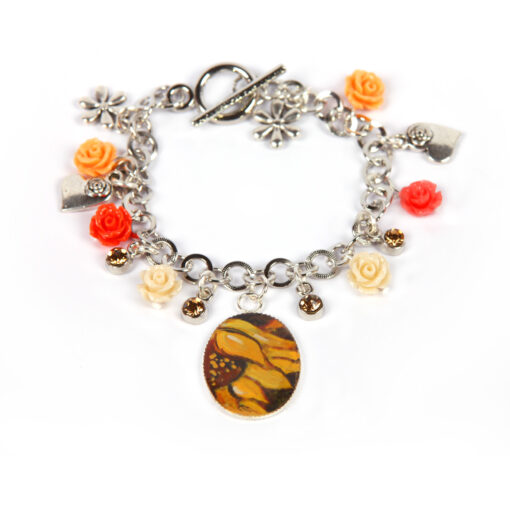 Bracciale dipinto a mano – Girasoli