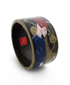 Bracciale dipinto a mano – La musica di Klimt