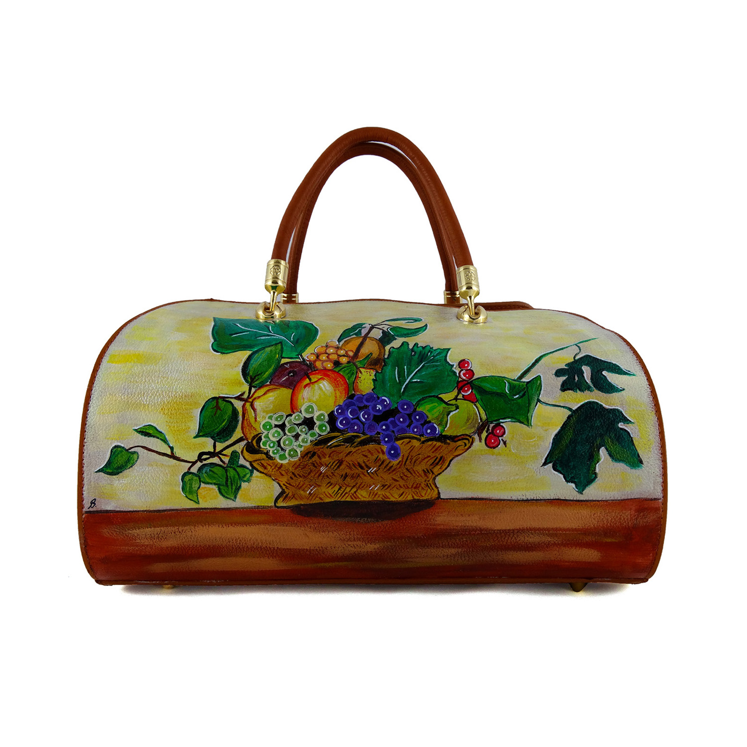 Hand painted bag - Basket of Fruit by Caravaggio