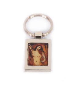 Hand painted keychain - Madonna by Munch