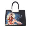 Hand-painted bag - Girl with umbrella