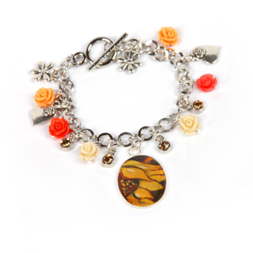 Bracciale dipinto a mano – Girasoli