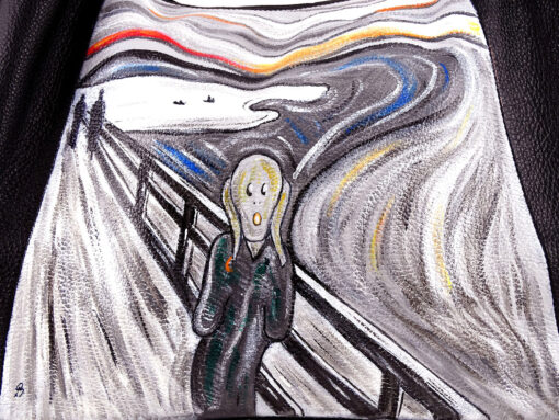 Borsa dipinta a mano – L’Urlo di Munch