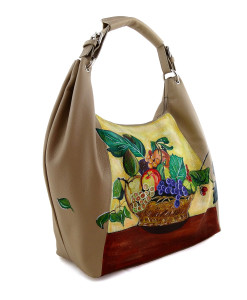 Borsa dipinta a mano – Canestro di frutta di Caravaggio