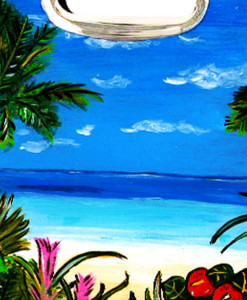 Borsa dipinta a mano – Tropicana