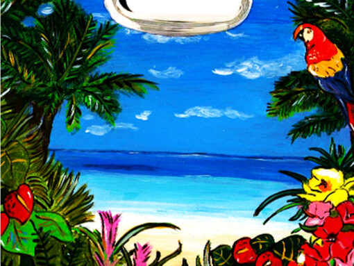 Borsa dipinta a mano – Tropicana