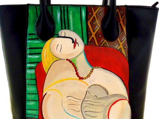 Borsa dipinta a mano – Il sogno di Picasso