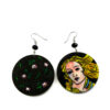 Hand-painted earrings - The Birth of Venus by Botticelli