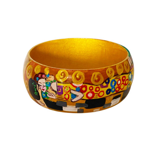 Bracciale dipinto a mano – Il bacio di Klimt