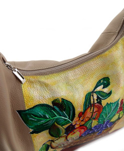Borsa dipinta a mano – Canestro di frutta di Caravaggio