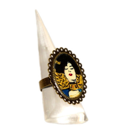 Anello dipinto a mano – Giuditta di Klimt