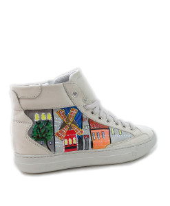 Sneakers dipinte a mano – Moulin Rouge