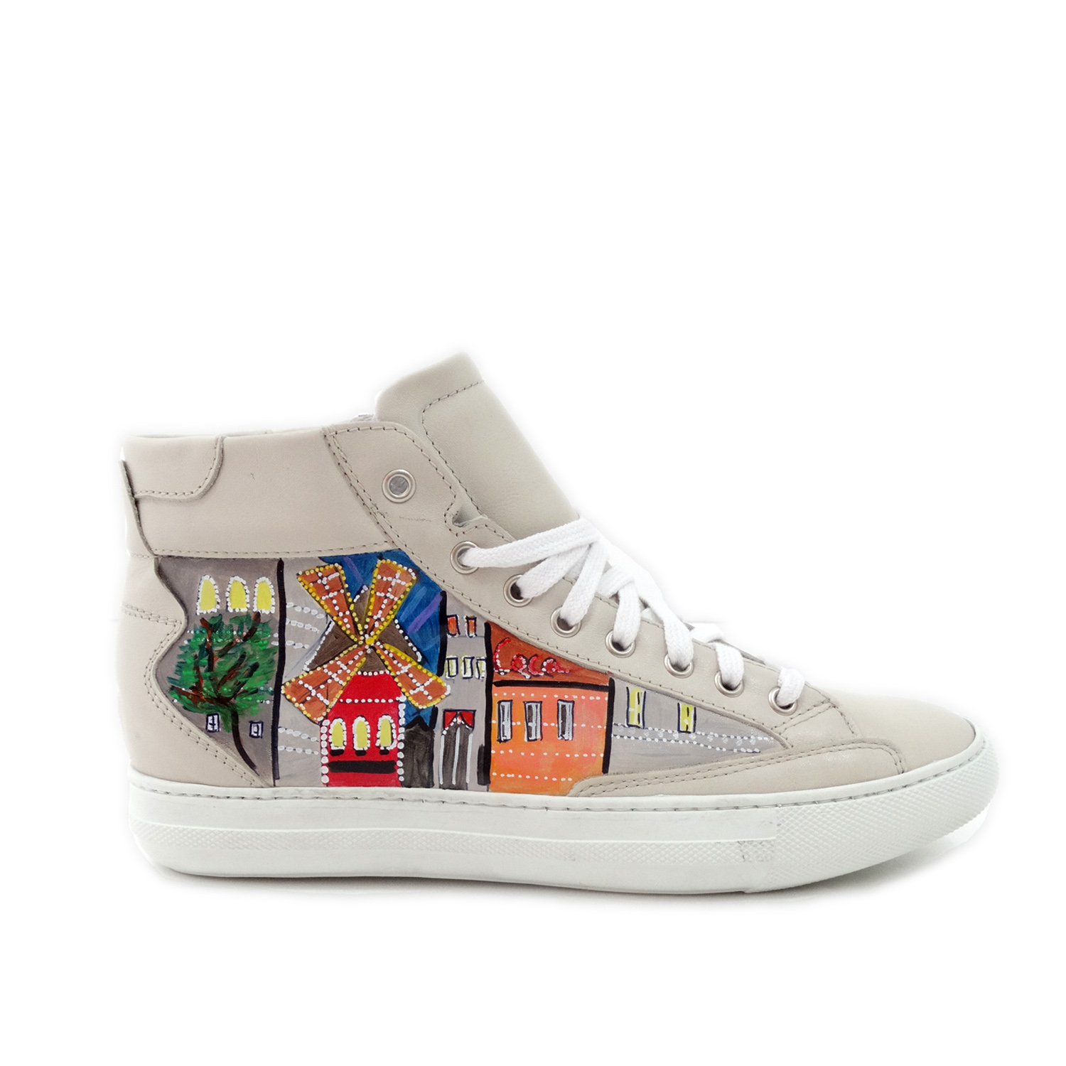 Sneakers dipinte a mano – Moulin Rouge