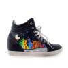 Scarpe sneakers dipinte a mano – Cartoon city night