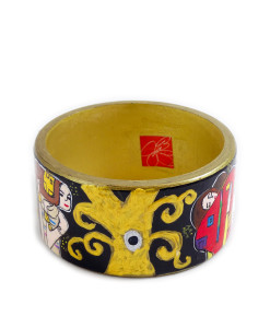 Bracciale dipinto a mano – L’ albero della vita di Klimt