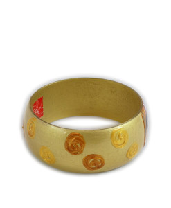 Hand-painted bracelet - The Kiss by Klimt