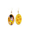 Handpainted Earrings - The Kiss by Klimt