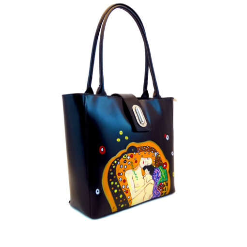 Hand painted bag - Mother and child by Klimt