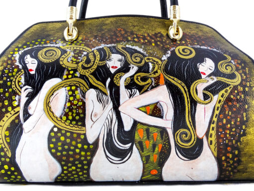 Borsa dipinta a mano – Le forze ostili di Klimt